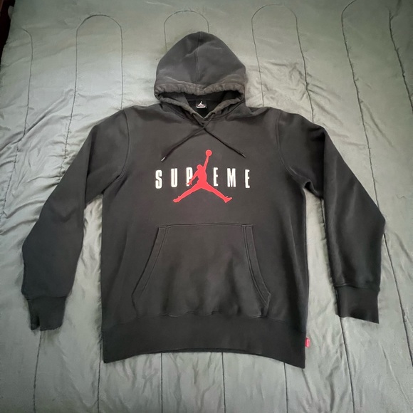 パーカー・フーディ Supreme NIKE Air Jordan Hooded Pullover FW 15 2015 Supreme x Jordan Hoodie Size Large - FW 2015 | eBay